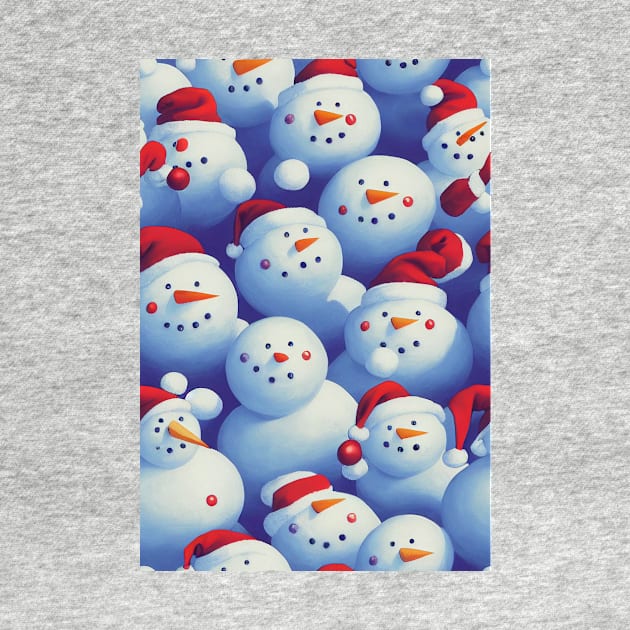 Christmas Seamless Pattern - Snowman #6 by Endless-Designs